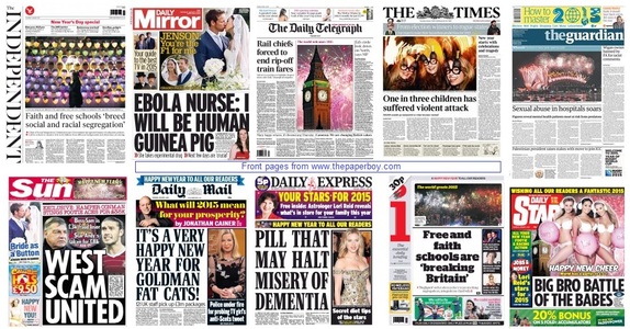 front pages 01-01-15
