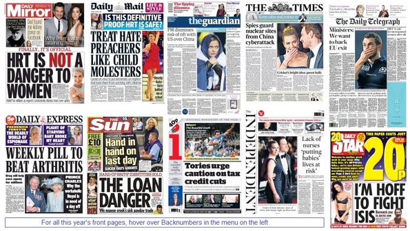 Front pages 19-10-15