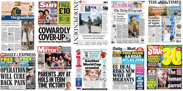 Front pages 17-10-15