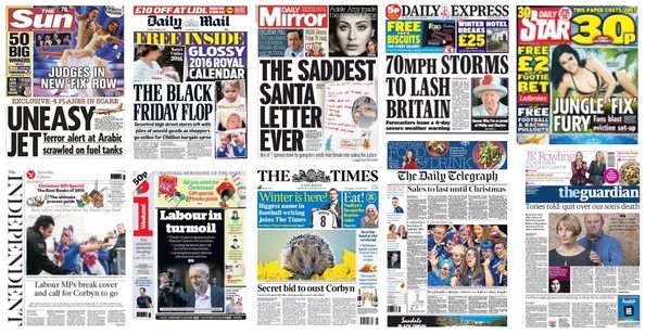 Front pages 28-11-15