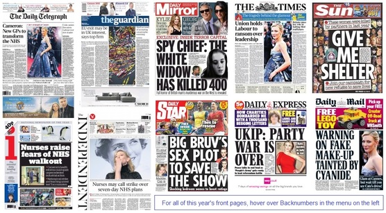 front pages 18-05-15