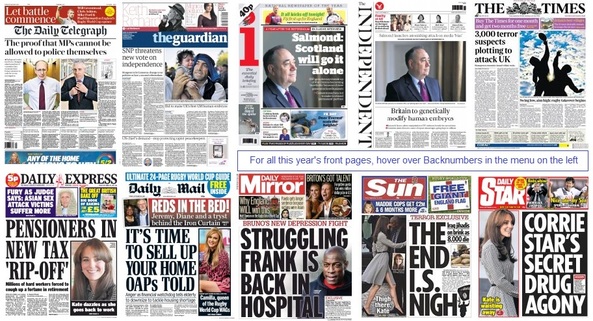front pages 18-09-15