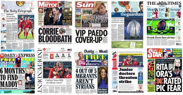 front pages 19-09-15