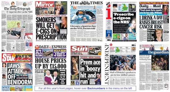 front pages 19-08-15