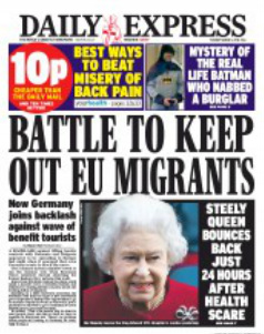 Express Battle to keep out EU migrants