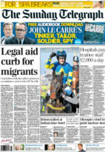 Telegraph legal curb for migrants