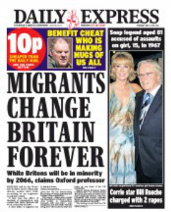 Express migrants change britain