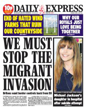 Express stop migrant invasion