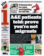 i A&E patients must prove they are not migrants