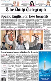 Telegraph speak English or lose benefits