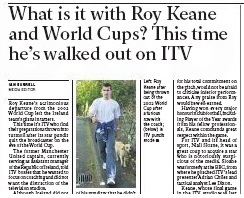 Roy Keane heading