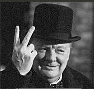churchill two fingers