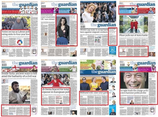 Guardian front pages