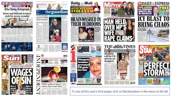 front pages 22-02-15