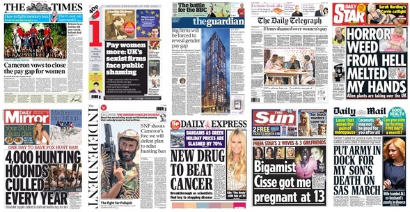 front pages 14-07-15