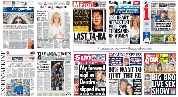 front pages 21-01-15