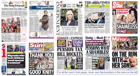 front pages 10-06-15