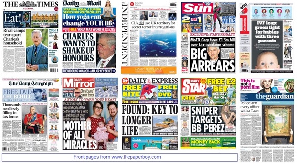 front pages 31-01-15