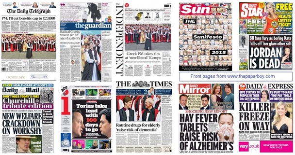 front pages 27-01-15