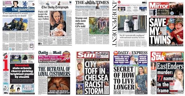 front pages 19-02-15