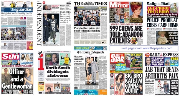 front pages 19-01-15