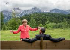 Merkel, Obama G7