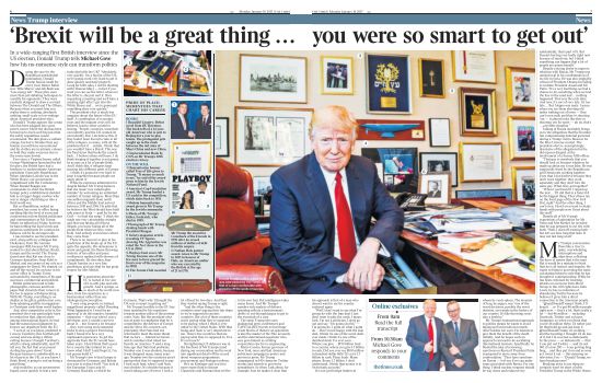 The Times's interview spread